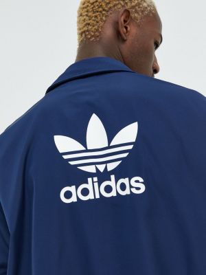 Jakna oversized Adidas Originals plava