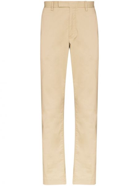 Haftowane proste spodnie bawełniane Polo Ralph Lauren
