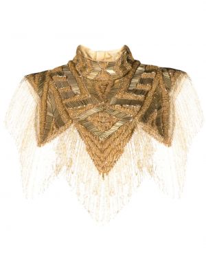 Camicia con perline Atu Body Couture oro