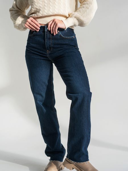 Синие прямые джинсы Maritel