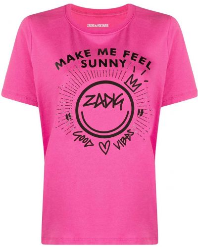 Camiseta con estampado Zadig&voltaire rosa