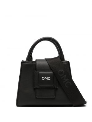 Leder shopper handtasche mit print Omc