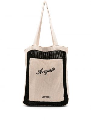 Bavlnená nákupná taška s výšivkou Axel Arigato