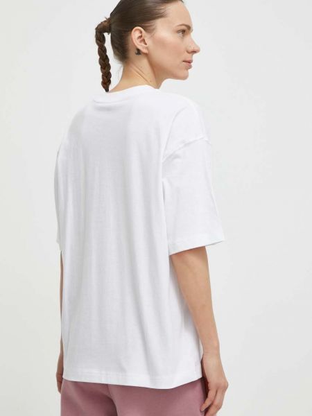 Pamut póló New Balance fehér