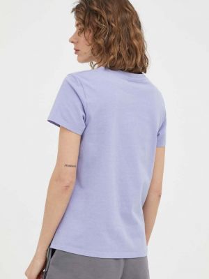 Bavlněné tričko Levi's fialové