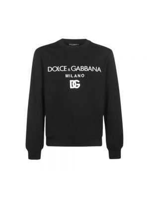 Czarna bluza z kapturem Dolce And Gabbana