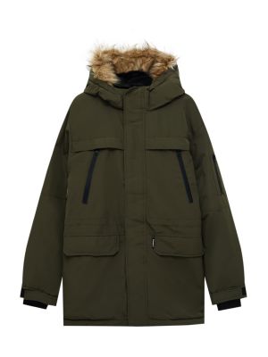Zimný kabát Pull&bear khaki