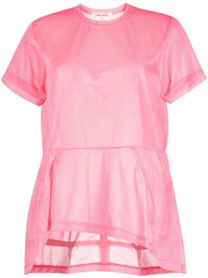 T-shirt trasparente Comme Des Garçons rosa