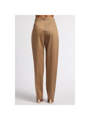 Pantalones de cintura alta Semicouture marrón