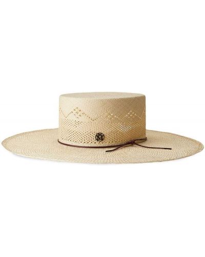 Соломенные шляпа Maison Michel, бежевый