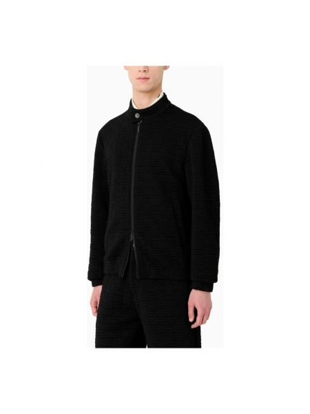 Jersey mantel mit print Emporio Armani schwarz