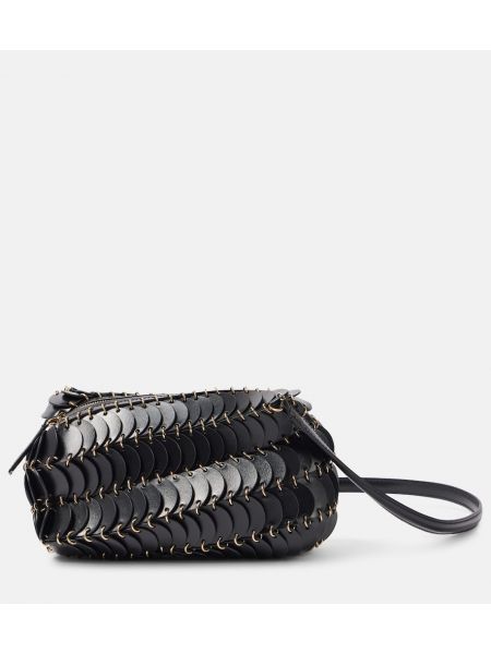 Lær crossbody bag Rabanne svart