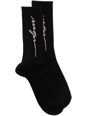 Памучни чорапи Msgm черно