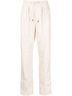 Béžové rovné kalhoty Isabel Marant Etoile