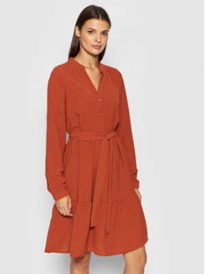 Robe chemise Selected Femme rouge