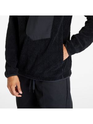 Fleece fleece pullover Adidas Performance μαύρο