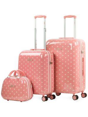 Pöttyös bőrönd Skpat rózsaszín