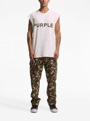 Cargohose mit camouflage-print Purple Brand