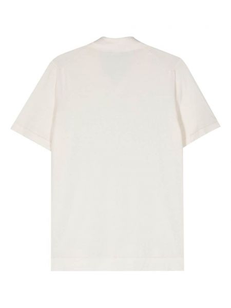 Medvilninis polo marškinėliai Drumohr balta