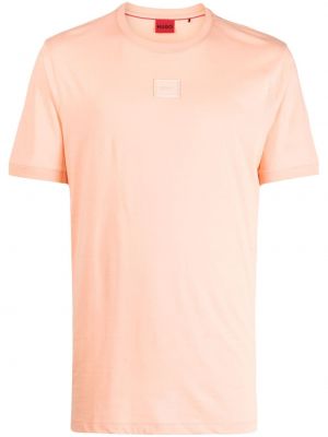 Памучна тениска Hugo оранжево
