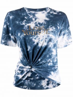 Camiseta con estampado tie dye Paco Rabanne azul