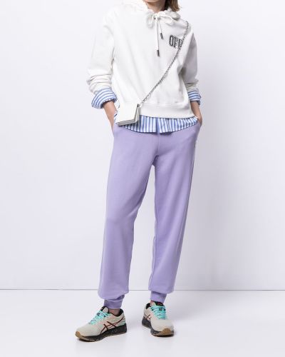 Pantalones de chándal con cordones être Cécile violeta