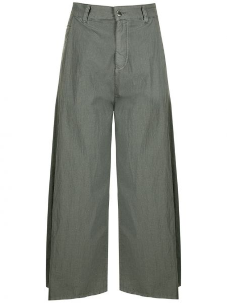 Pantalones de cintura alta bootcut Emporio Armani verde