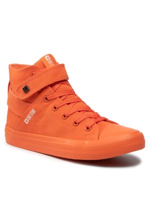 Csillag mintás tornacipő Big Star Shoes narancsszínű