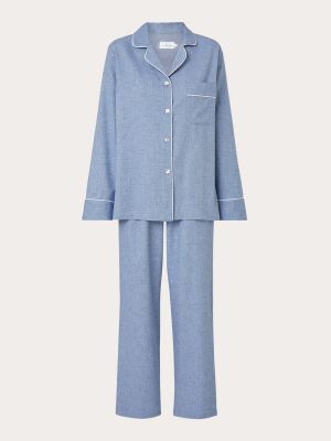 Pijama de algodón Vicky Bargallo azul