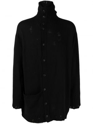 Плетен жилетка Yohji Yamamoto черно