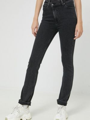 Jeansy skinny z wysoką talią Abercrombie & Fitch czarne
