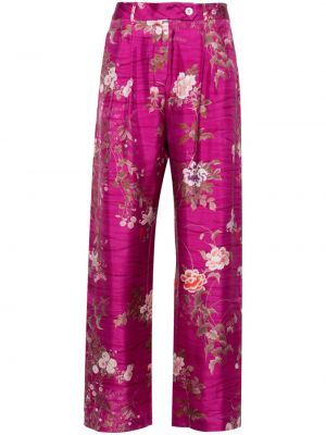 Relaxed панталон на цветя Pierre-louis Mascia розово