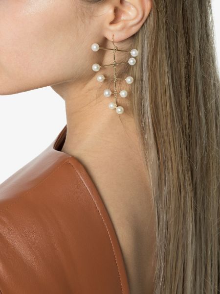 Boucles d'oreilles avec perles à boucle Mateo