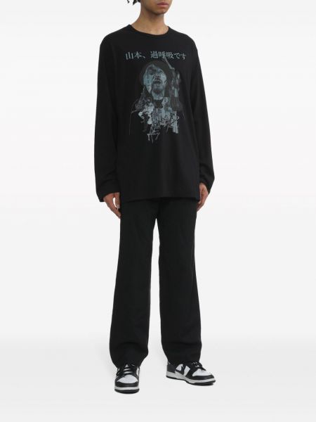 Bluza bawełniana z nadrukiem Yohji Yamamoto