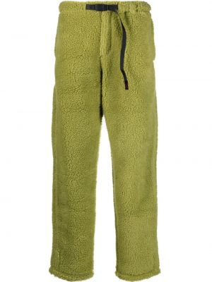 Fleecové rovné nohavice Gramicci zelená