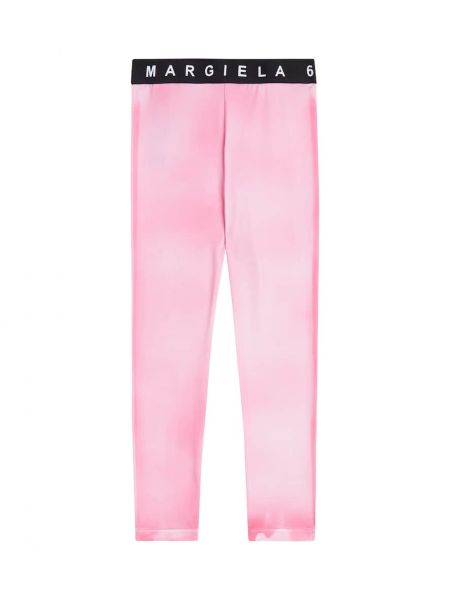 Leggings för tjejer Mm6 Maison Margiela Kids rosa