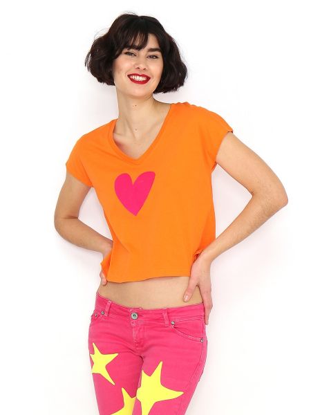 Camiseta con corazón Agatha Ruiz De La Prada verde