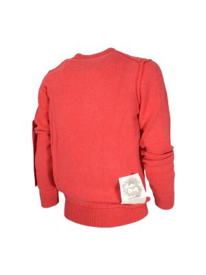 Jersey manga larga de tela jersey con bolsillos Aeronautica Militare rojo