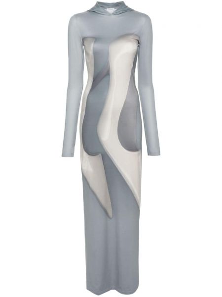 Μάξι φόρεμα με κουκούλα με σχέδιο Acne Studios