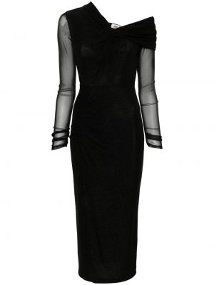 Midi obleka Dvf Diane Von Furstenberg črna