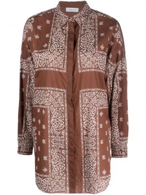 Chemise avec manches longues Fabiana Filippi marron