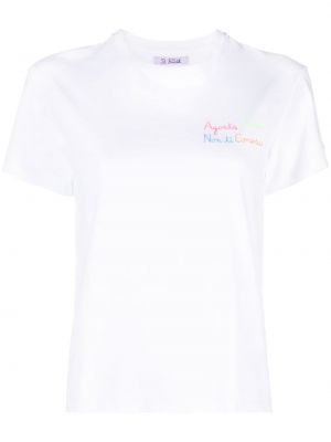 Тениска бродирана Mc2 Saint Barth бяло