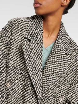 Cappotto di lana di cotone Gucci