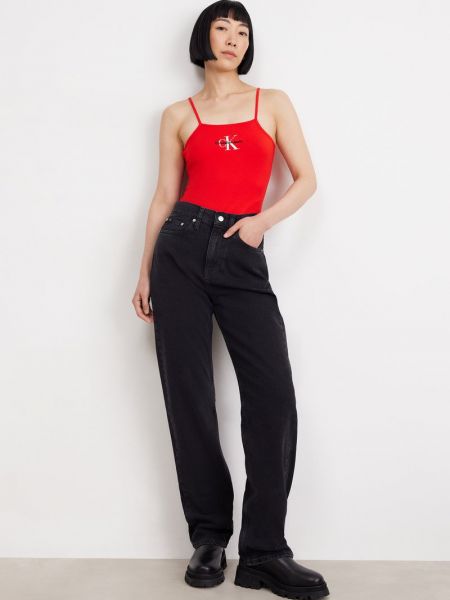 Body Calvin Klein Jeans czerwony