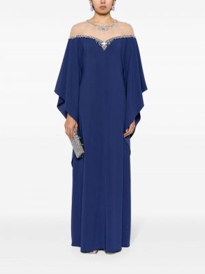 Křišťálové večerní šaty Marchesa Notte modré