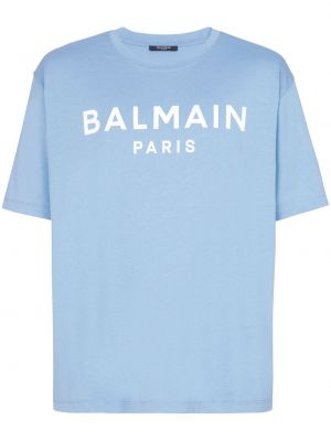 Bavlnené tričko s potlačou Balmain