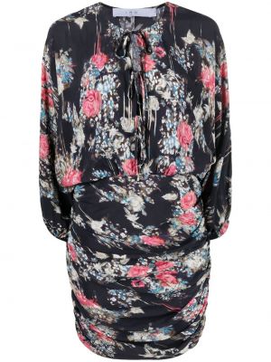 Trykt floral dress Iro svart