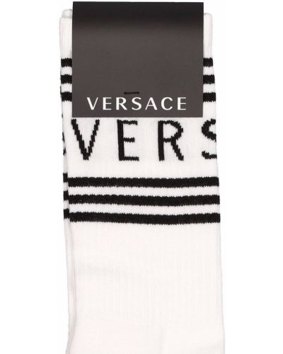 Bavlnené ponožky Versace čierna