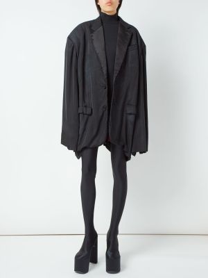 Vlněné sako Balenciaga černé