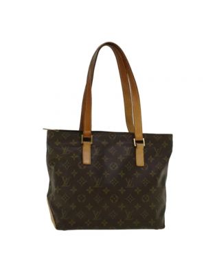 Leder shopper handtasche Louis Vuitton Vintage braun